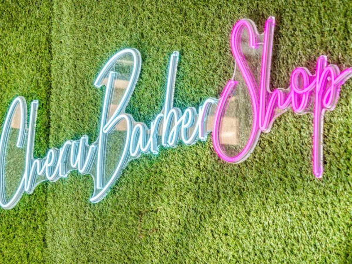 Insegna neon Endi Red Barber Shop